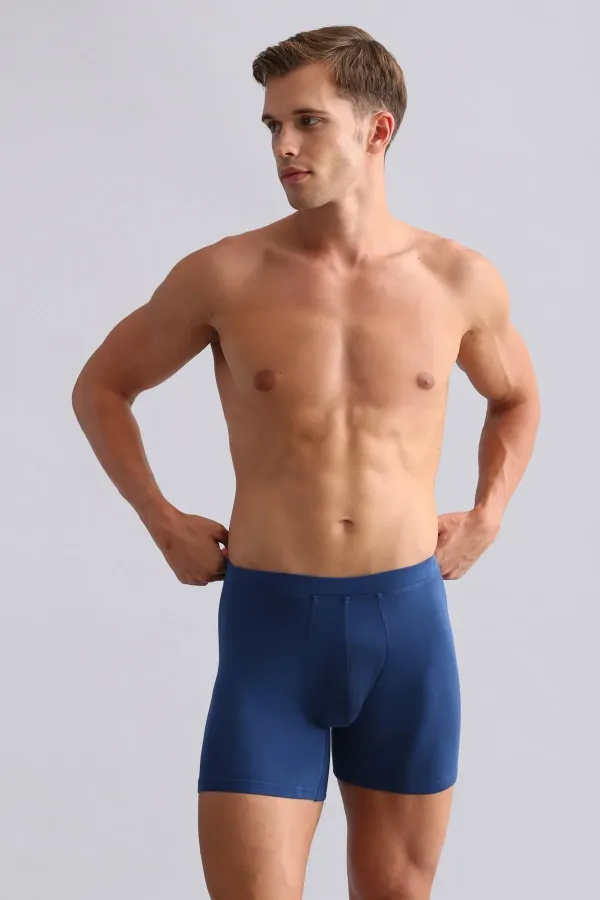 Mısırlı BAMBU ZEUS Regular Fit Long Boxer Gece Mavisi