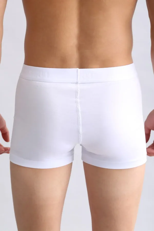 Mısırlı ORGANIC Pamuklu Compact Cotton Klasik Boxer Beyaz