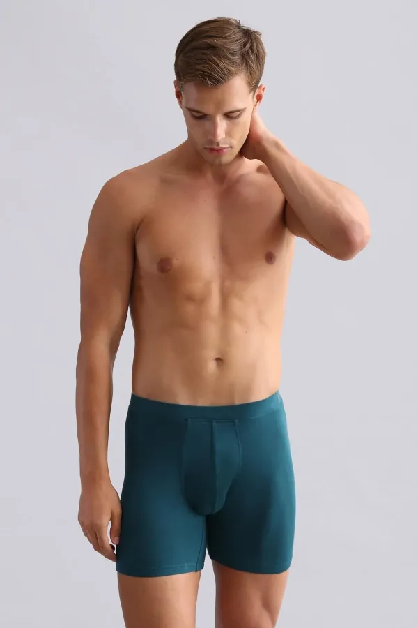 Mısırlı BAMBOO ZEUS Regular Fit Long Boxer Fit Green