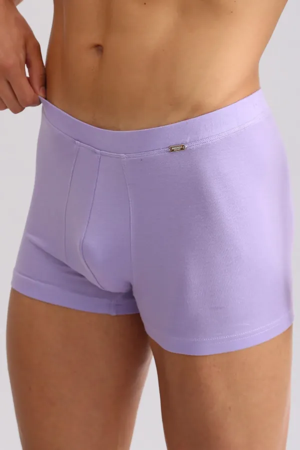 Mısırlı BAMBU ZEUS LUXURY Regular Fit Metal Armalı Boxer Mor