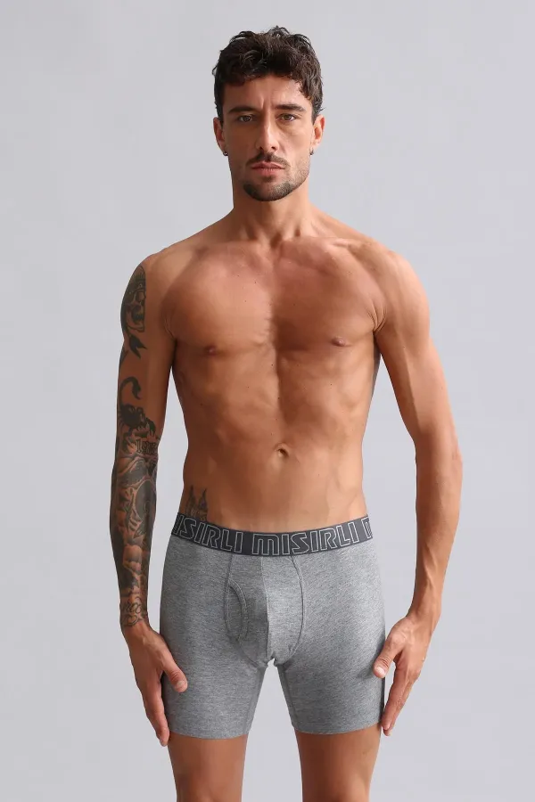Mısırlı Modal By TENCEL SPARTACUS PERFORMANCE Long Boxer Gri