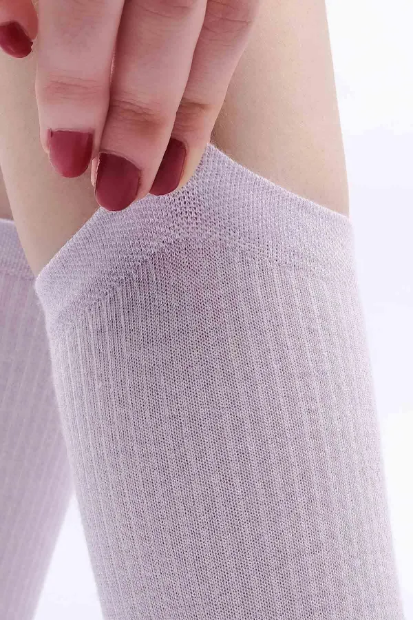 Mısırlı Kadın Modal Kaşmir Tekli Soket Çorap Lila