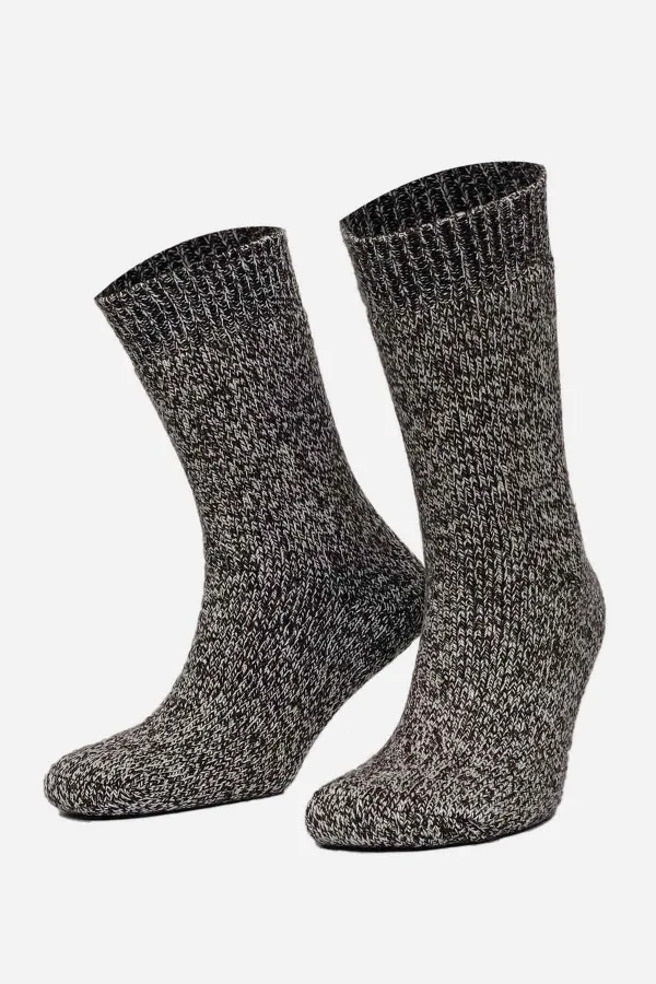 Mısırlı Erkek Norweger Merino Yünü Kışlık Tekli Soket Bot Çorabı Kahverengi