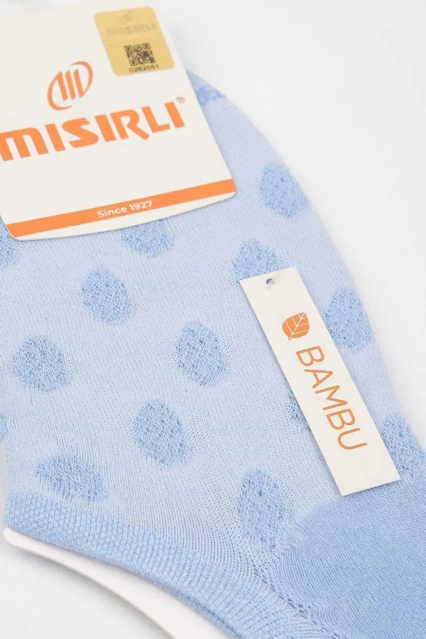 Mısırlı Kadın Bambu Tekli Yazlık No Show Çorap Aqua