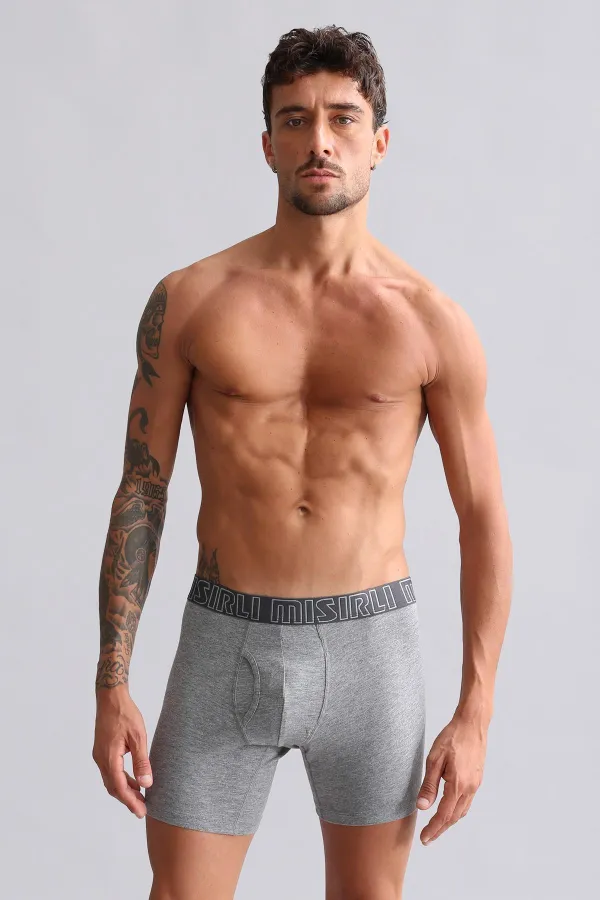 Mısırlı Modal By TENCEL SPARTACUS PERFORMANCE Long Boxer Gri