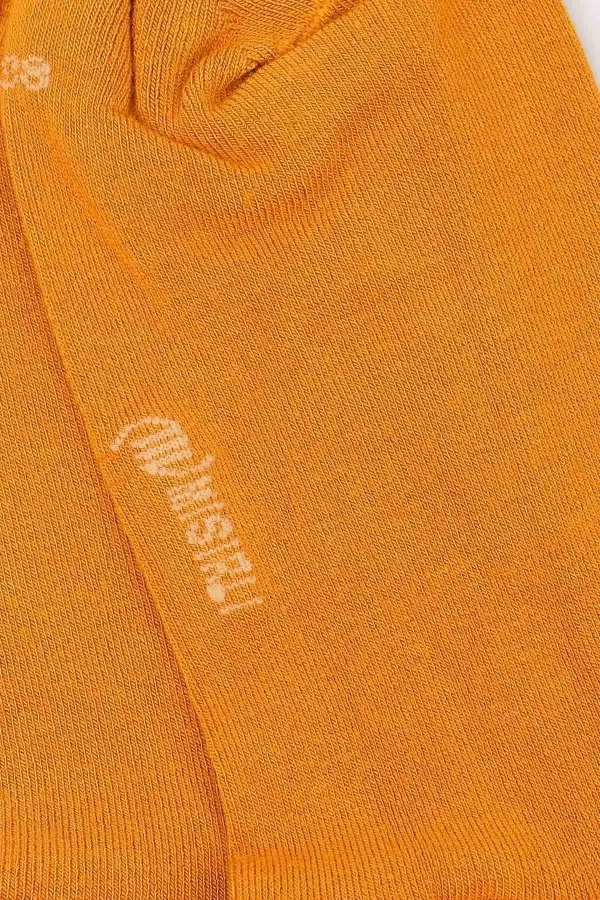 Mısırlı Kadın Bambu Tekli Yazlık Patik Çorap Hardal