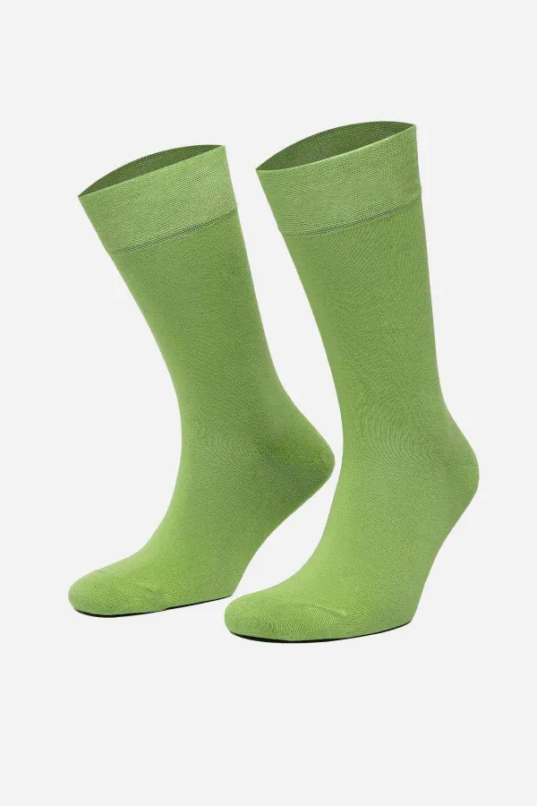 Mısırlı Erkek Bambu Tekli Soket Çorap Yeşil