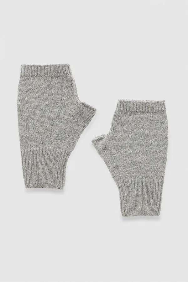 Unisex Wool Beanie and Glove Set - Milda Grey