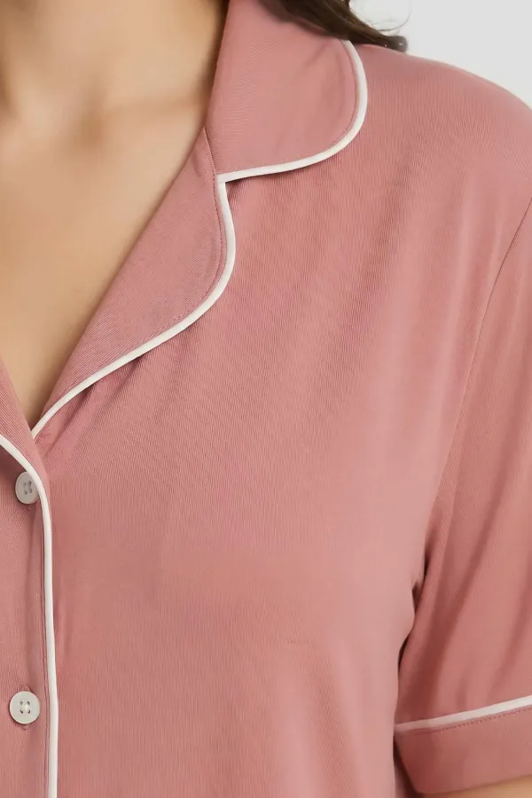 Egyptian Women's Modal Pajama Set Salmon