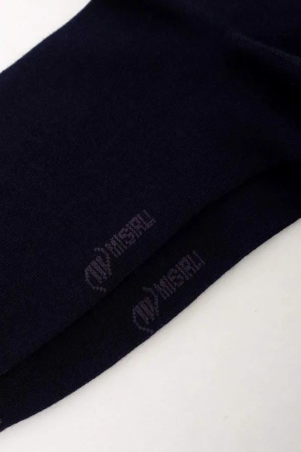 Mısırlı Erkek Organik Pamuklu Tekli Soket Çorap Lacivert