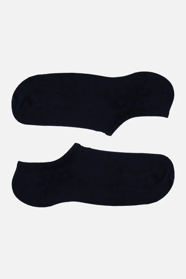 Mısırlı Erkek Organik Pamuklu Tekli No Show Çorap Lacivert