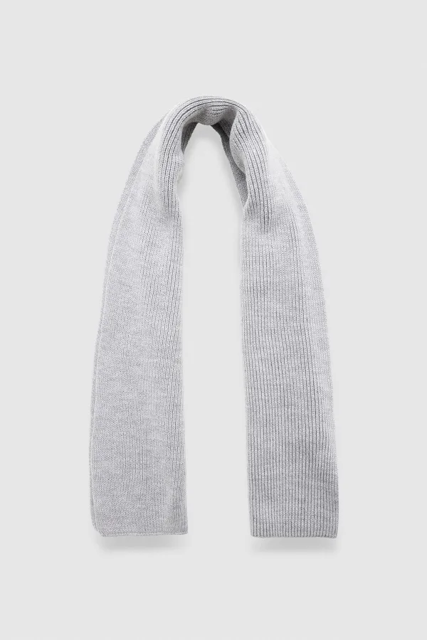 Mısırlı Unisex Yün Atkı Bere Takımı - Roseluis Açık Gri