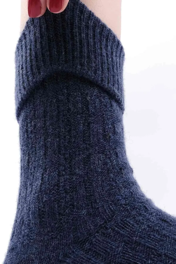 Jean chaussette simple incurvée en laine de mouton pour femme égyptienne