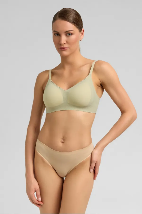 Mısırlı Lazer Kesim Dayanıklı Kenar Brazilian Külot Ten