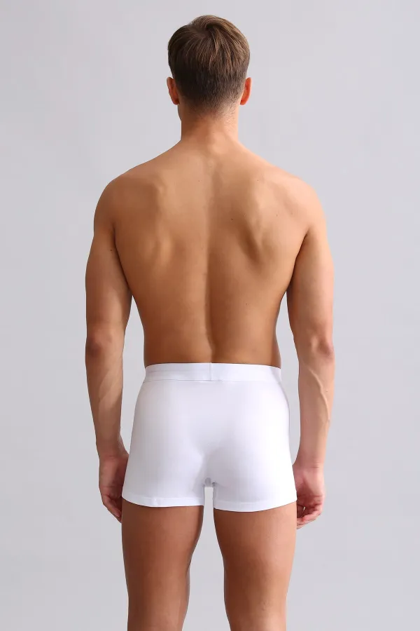 Boxer blanc SPARTACUS PLUS PERFORMANCE en coton biologique égyptien