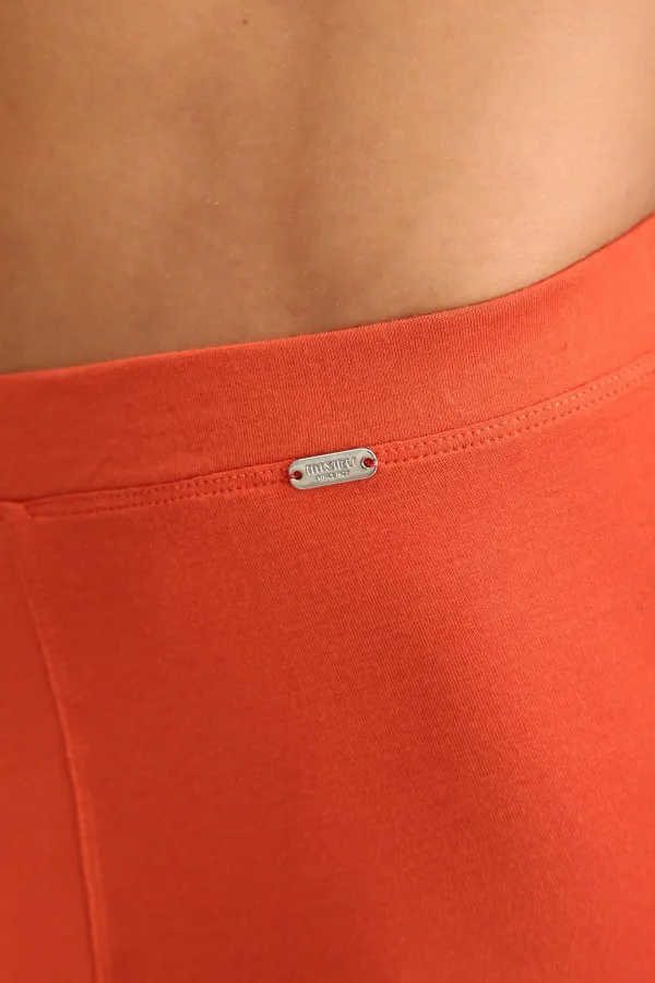 Boxer ZEUS LUXURY en coton biologique égyptien, coupe classique, emblème métallique, rouge rouille