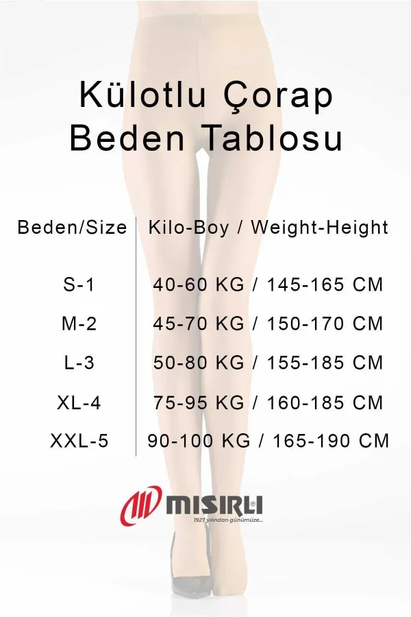 Mısırlı Kadın Süper İnce 15 Burunsuz Külotlu Çorap Ten