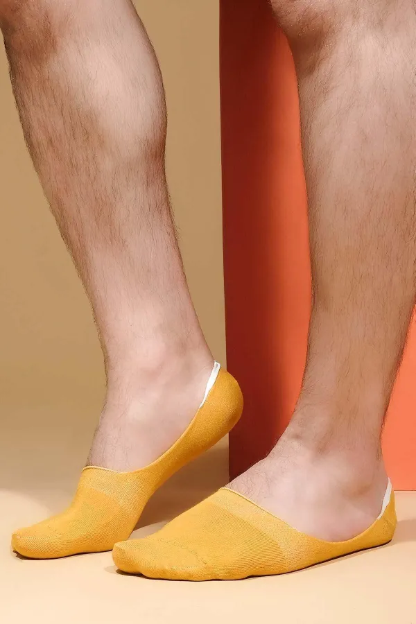 Mısırlı Erkek Bambu Tekli Yazlık Babet Çorap Sarı