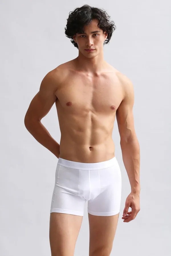 Mısırlı Modal By TENCEL Compact Cotton Classic Boxer White