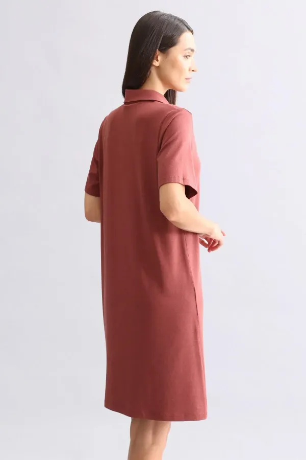 Mısırlı Women's Bamboo Nightgown Burgundy