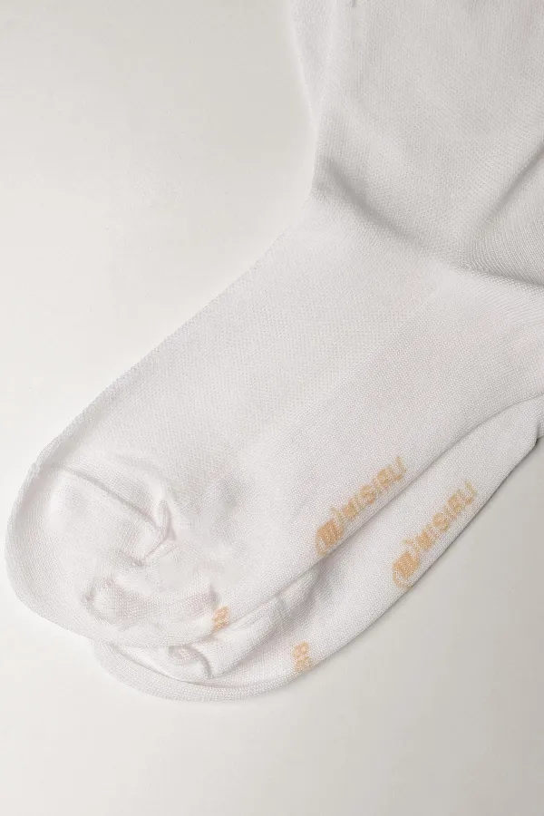 Mısırlı Kadın Merserize Tekli Soket Çorap Ekru