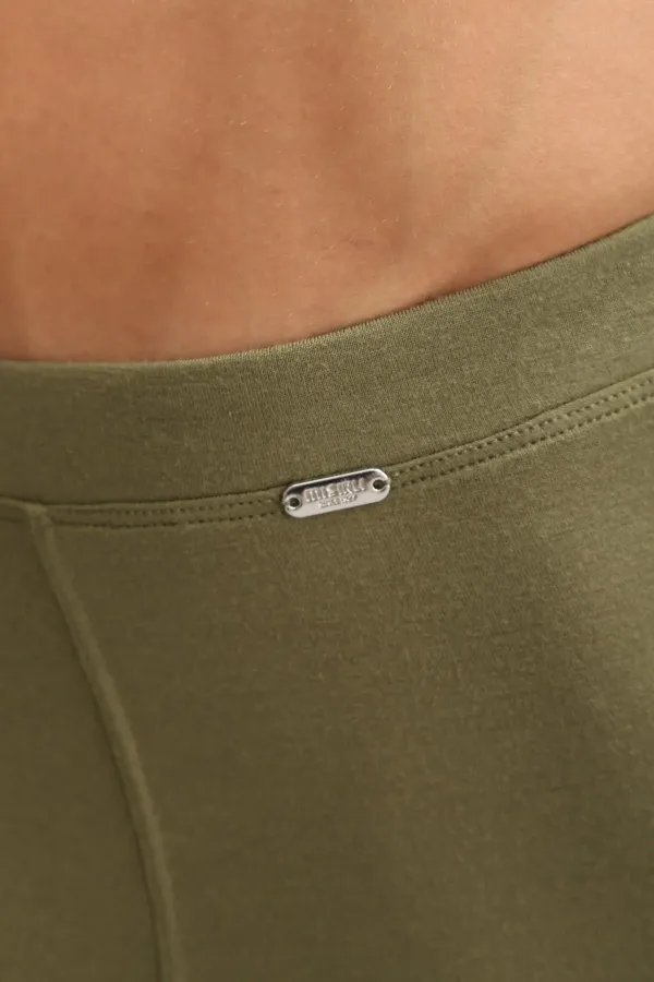 Mısırlı BAMBU ZEUS LUXURY Regular Fit Metal Armalı Long Boxer Haki Zeytin