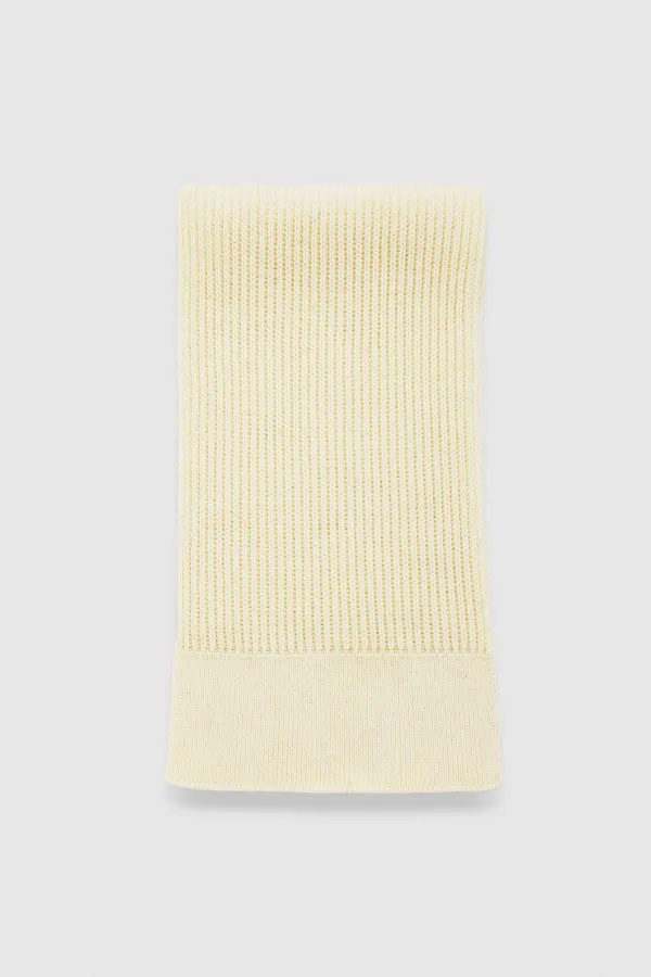 Mısırlı Unisex Yün Atkı Bere Takımı - Roseluis Ekru