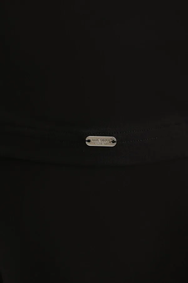 Mısırlı ORGANIC Pamuklu ZEUS LUXURY Regular Fit V Yaka Fanila / T-Shirt Siyah