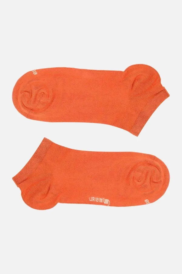 Chaussettes d'été simples en bambou pour femmes égyptiennes, couleur terre cuite