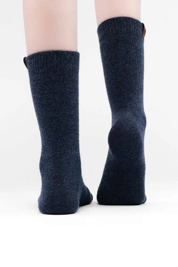 Mısırlı Kadın Kuzu Yünü Tekli Soket Çorap Jean