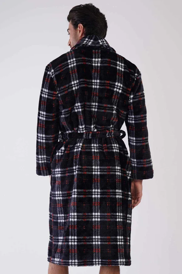 Robe à manches longues Welsoft pour homme, couleur anthracite, de style égyptien