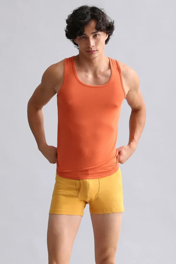 Mısırlı Modal By TENCEL HERCULES Slim Fit Basic Atlet Pas Kırmızı