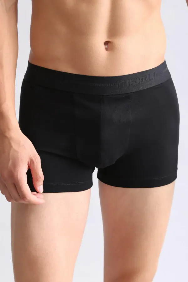 Mısırlı ORGANIC Pamuklu Compact Cotton Klasik Boxer Siyah