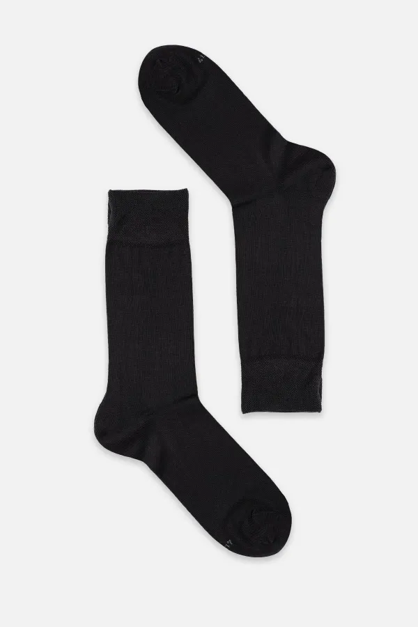 Mısırlı Men's Mercerized Single Summer Ankle Socks Dark Gray