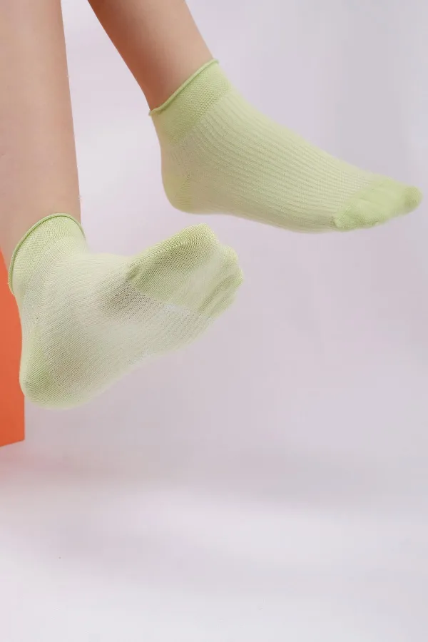 Mısırlı Kadın Bambu Tekli Yazlık Sneaker Çorap Mint