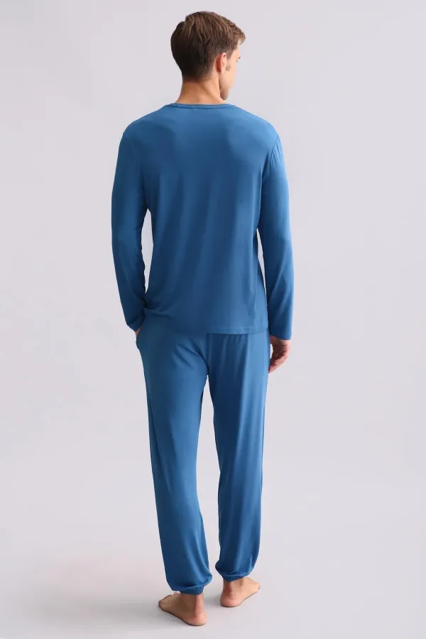 Mısırlı Erkek Modal Sweatshirt Koyu Lacivert