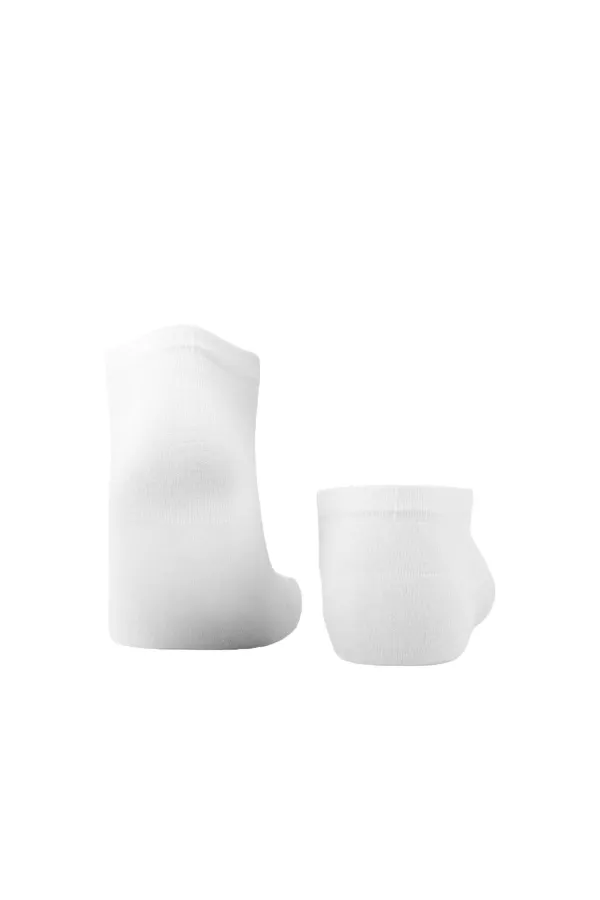 Chaussettes blanches unisexes égyptiennes en bambou, lot de 7.