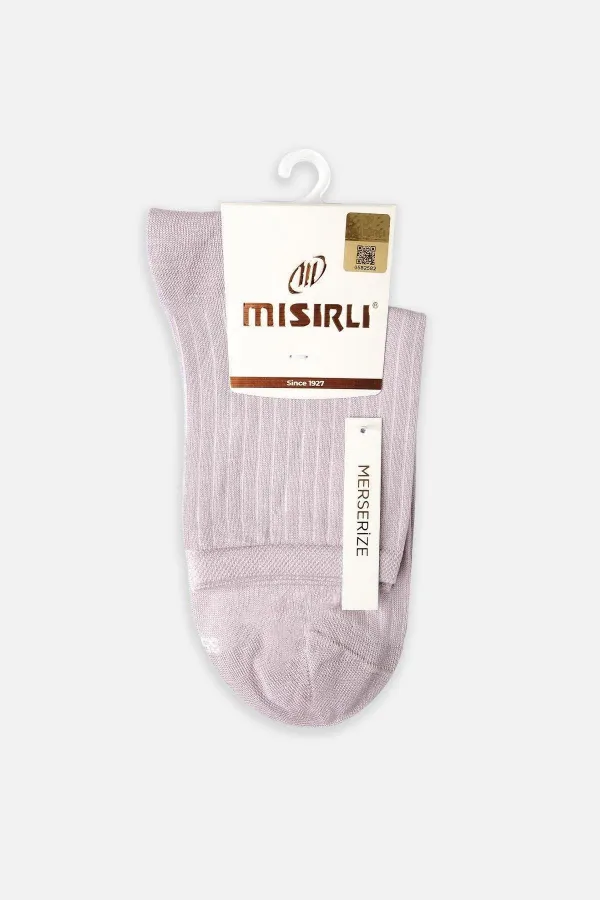 Mısırlı Kadın Merserize Tekli Soket Çorap Pastel Pembe