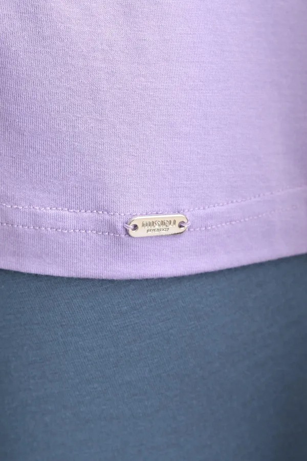 Mısırlı BAMBOO ZEUS LUXURY Regular Fit V-Neck Athletic Tank Top/T-Shirt Purple