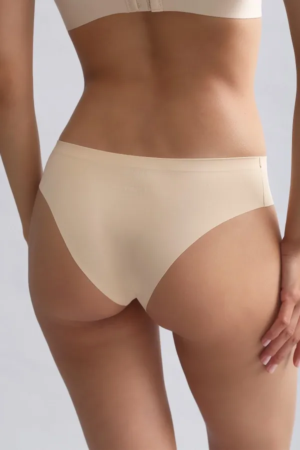 Culotte invisible égyptienne beige découpée au laser