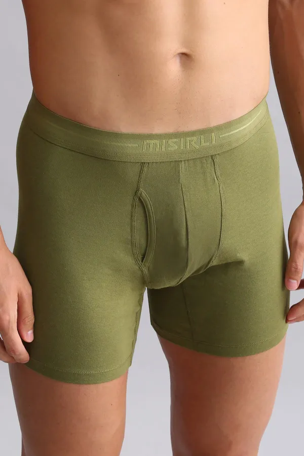 Mısırlı Modal By TENCEL SPARTACUS PLUS PERFORMANCE Long Boxer Khaki