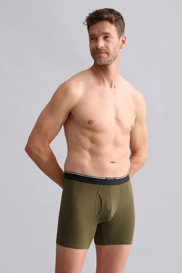 Mısırlı BAMBU SPARTACUS PERFORMANCE Long Boxer Koyu Haki