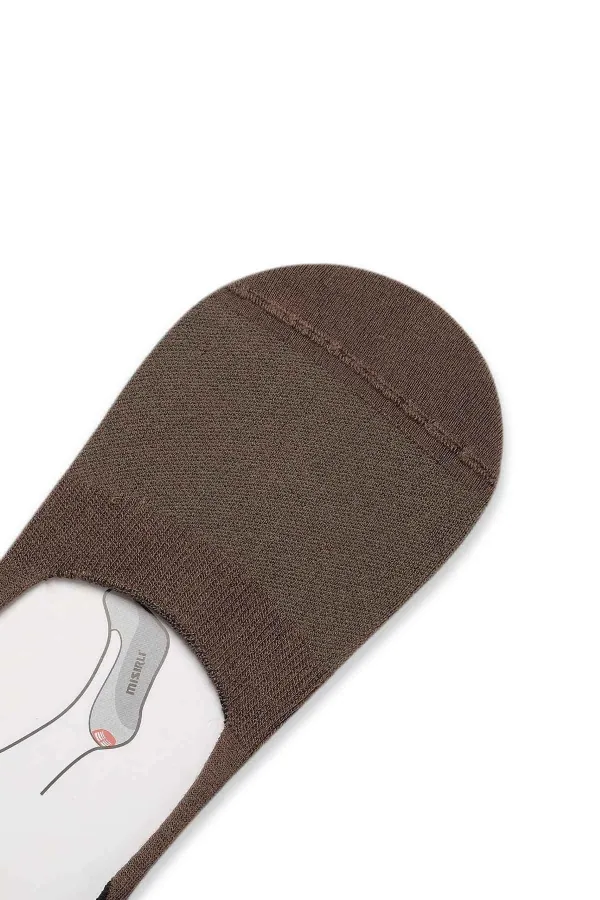 Mısırlı Kadın Bambu Tekli Yazlık Babet Çorap Kahverengi