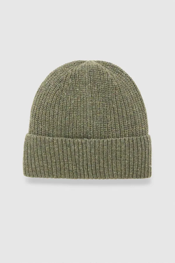 Unisex Yün Bere Eldiven Takımı - Milda Yeşil