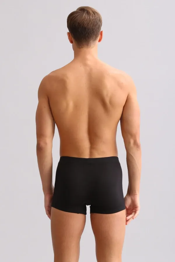 Mısırlı BAMBU ZEUS LUXURY Regular Fit Metal Armalı Boxer Siyah