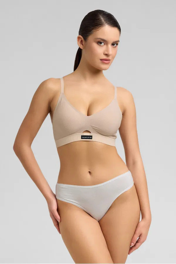 Mısırlı Modal Slip, Ecru