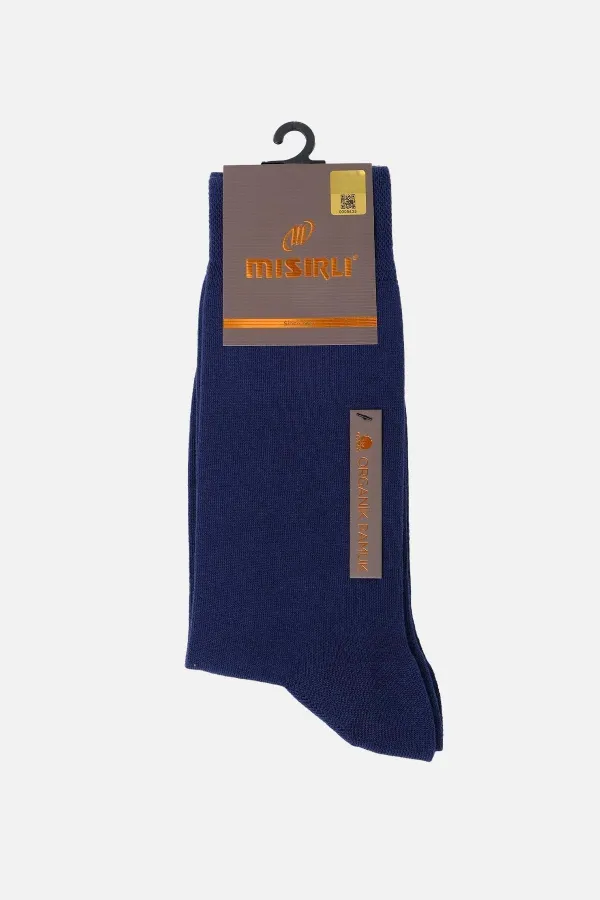 Mısırlı Erkek Organik Pamuklu Tekli Soket Çorap Jean