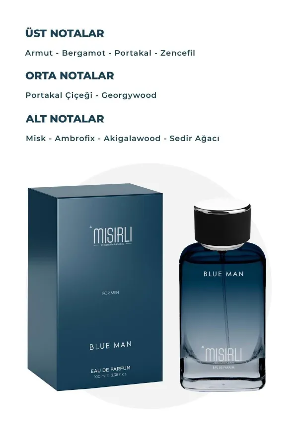 Mısırlı BLUE MAN 100 Ml EDP Erkek Parfümü Renksiz