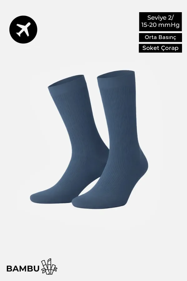 Egyptian Unisex Bamboo Flight and Pilot Socks with Special Tightening Technology, Navy Blue Egyptian Unisex Bamboo Flight and Pilot Socks with Special Tightening Technology, Navy Blue