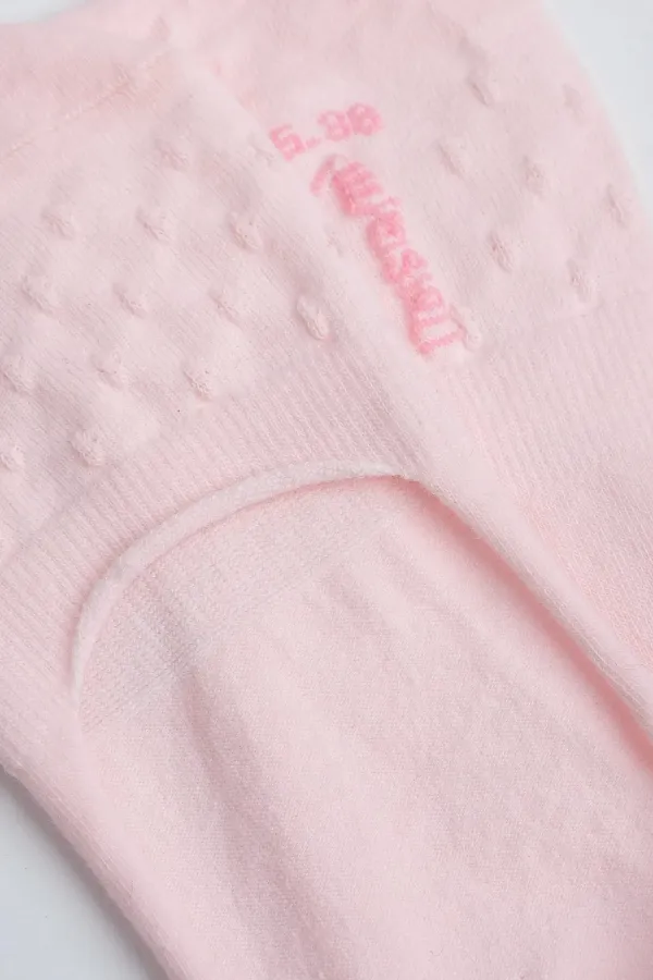 Chaussettes de ballet d'été roses en coton égyptien pour femmes